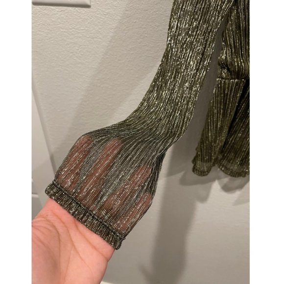 SIMPLY VERA VERA WANG Puff Sleeve Peplum Top - Picture 4 of 5